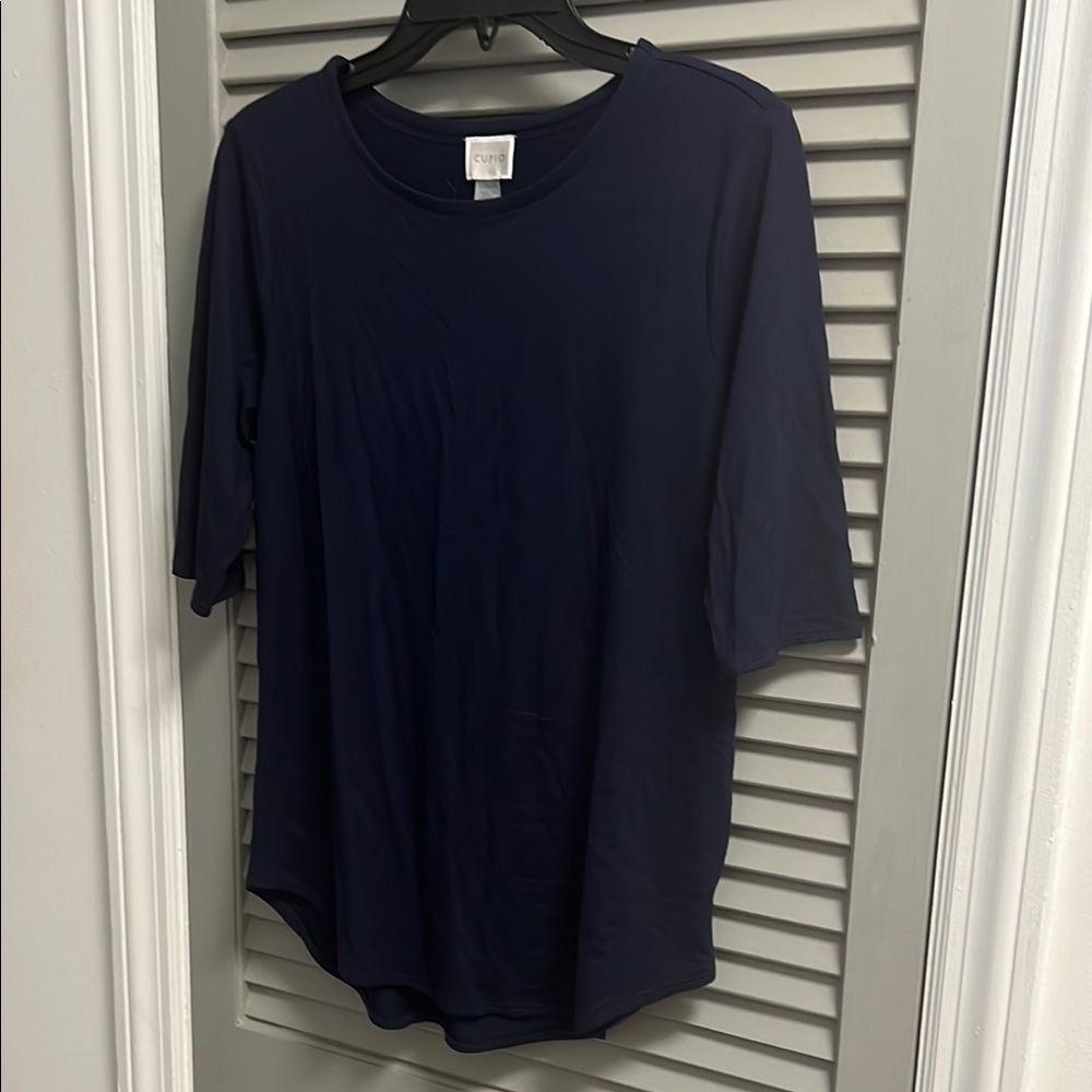Cupio Dark Blue Casual Top